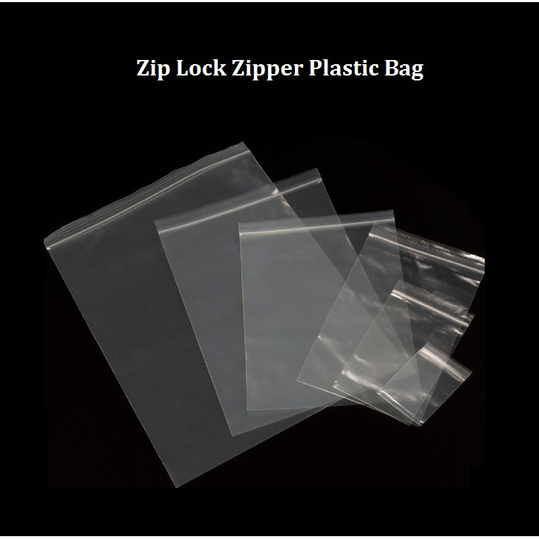 Zip Lock Zipper Plastic Bag / PE Plastic Zip Bag | Shopee Malaysia