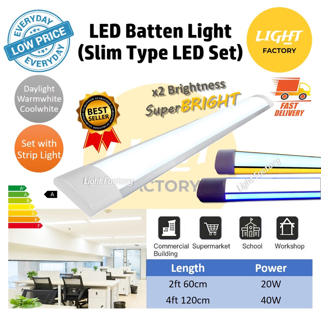 [2 YEARS WARRANTY] LED Super Bright Upgraded T5 T8 Version LED Strip ...