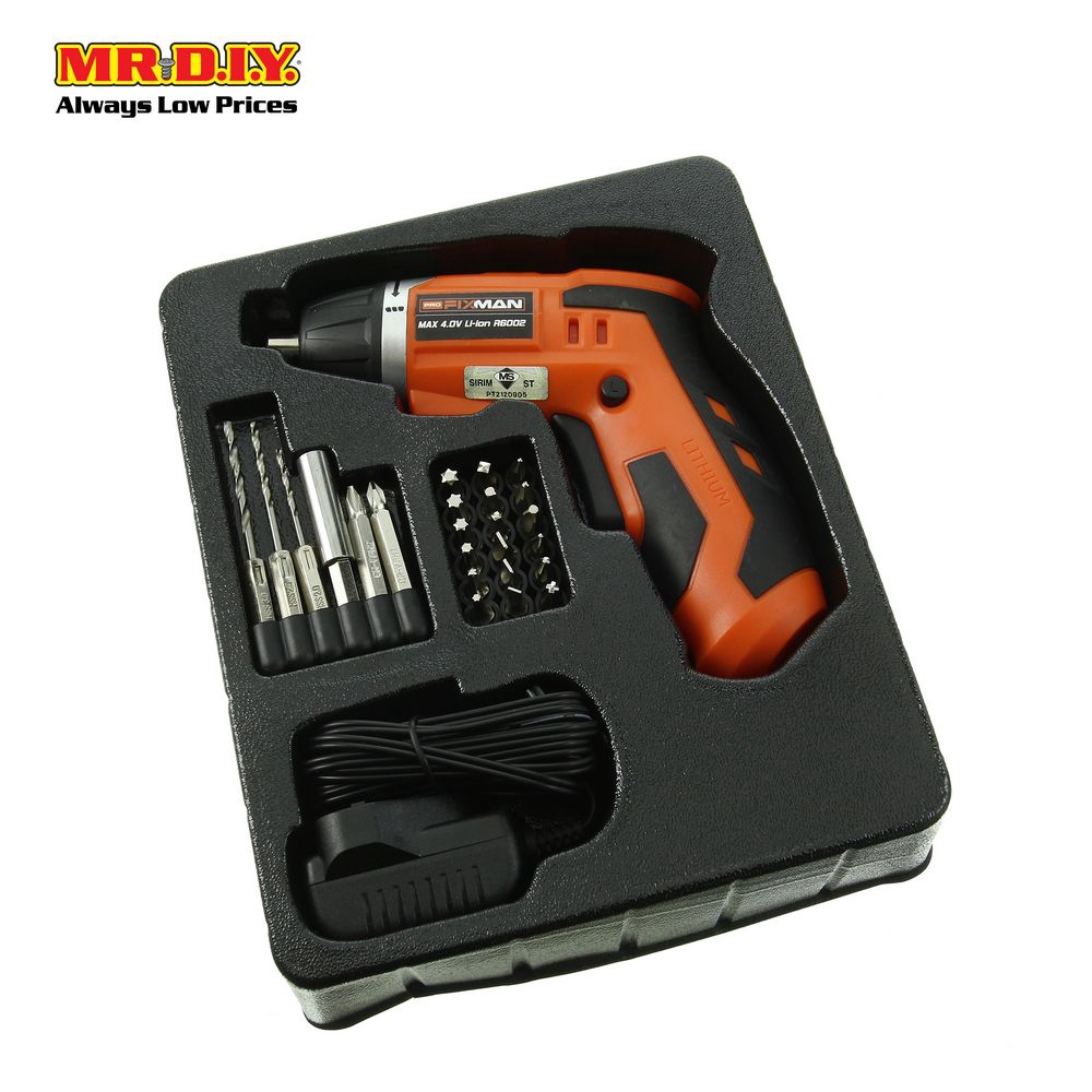 FIXMAN Pro Cordless Screwdriver Drill Set Shopee Malaysia