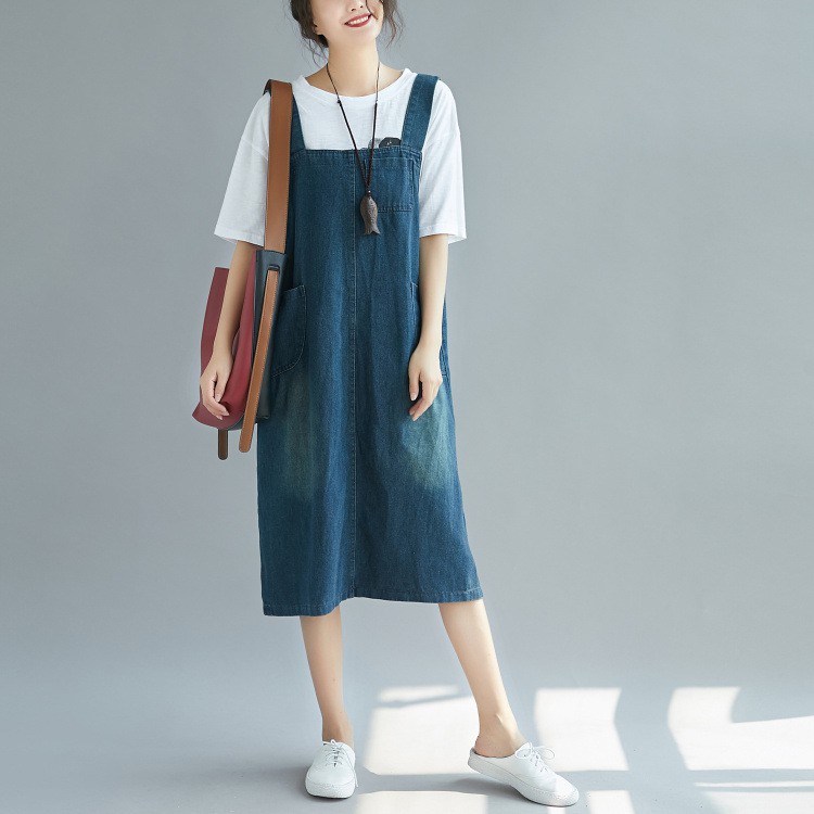 jean jumper dress plus size