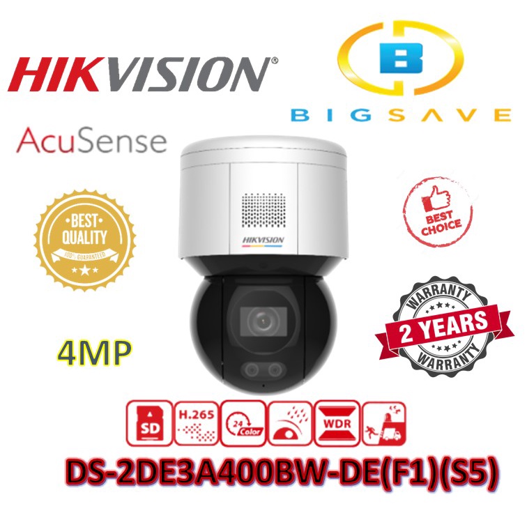 HIKVISION 4MP DS-2DE3A400BW-DE(F1)(S5) COLORVU NETWORK SPEED DOME ...