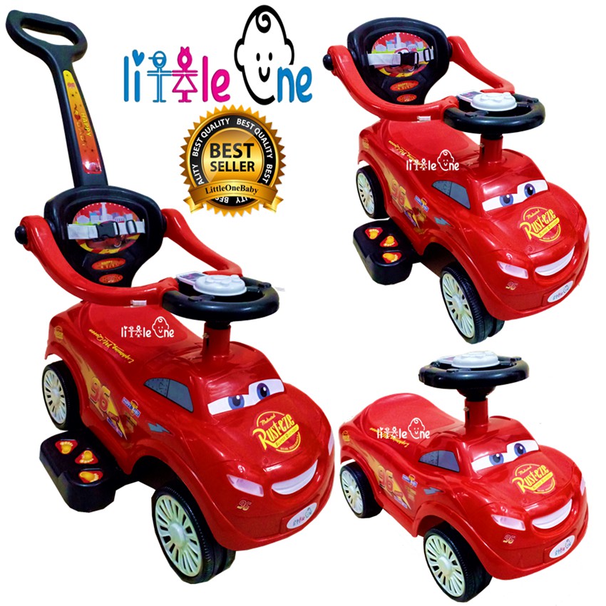 Disney Car Lightning McQueen Ride On Car With Safety Belt Music | Shopee  Malaysia