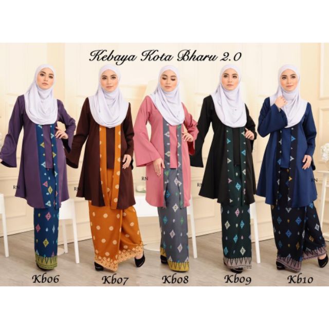  Baju  Kebaya  Kota  Bharu  Kebaya  Tradisional  Shopee Malaysia