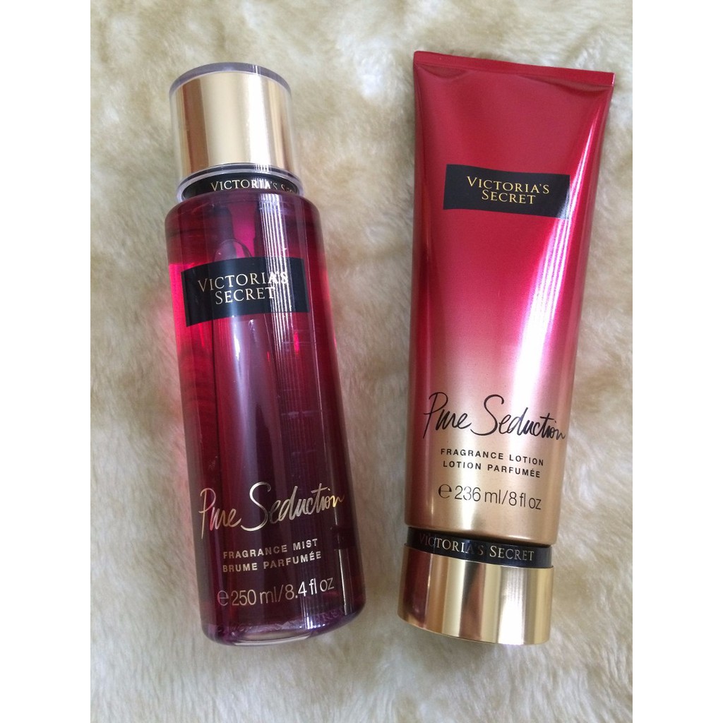 VICTORIA S SECRET PURE SEDUCTION BODY MIST ML FRAGRANCE LOTION ML COMBO Shopee Malaysia