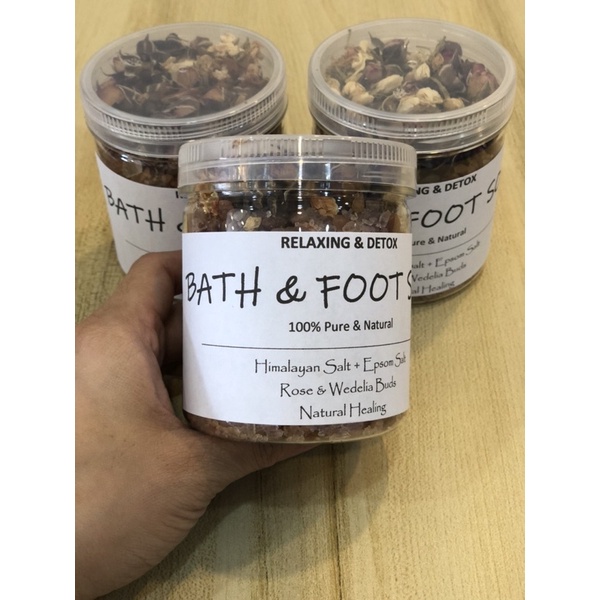 BATH AND FOOT SOAK > Natural Foot Soak Flower Bath Salt Garam Rendam