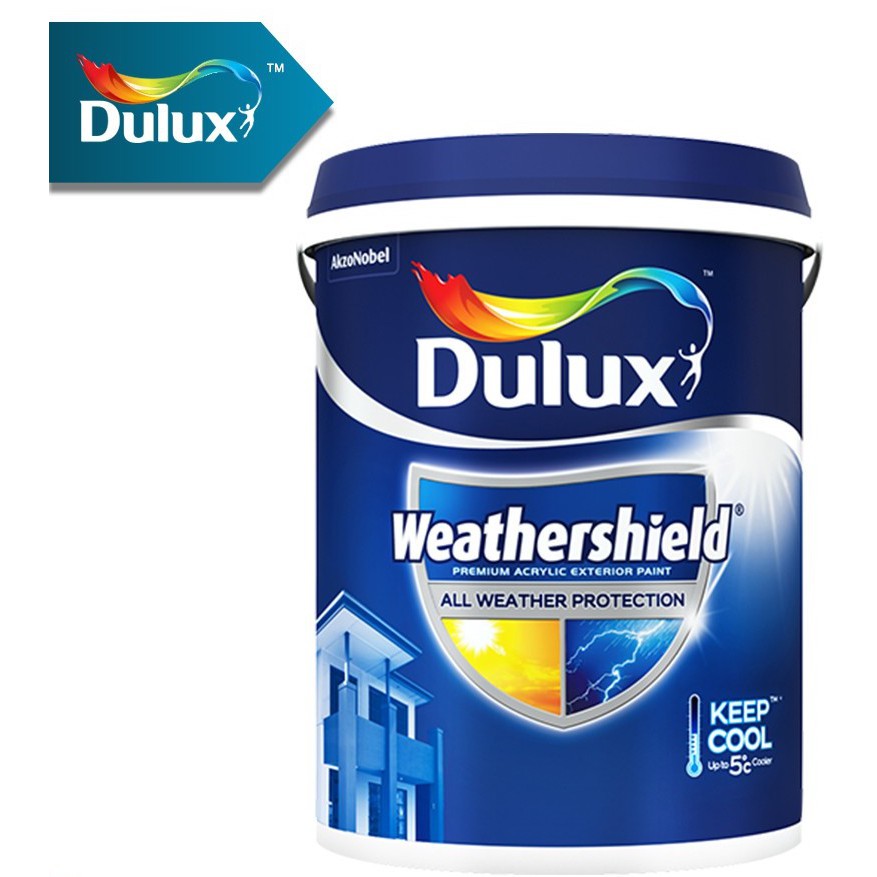 ICI Dulux Weathershield Exterior Paint 1L Shopee Malaysia