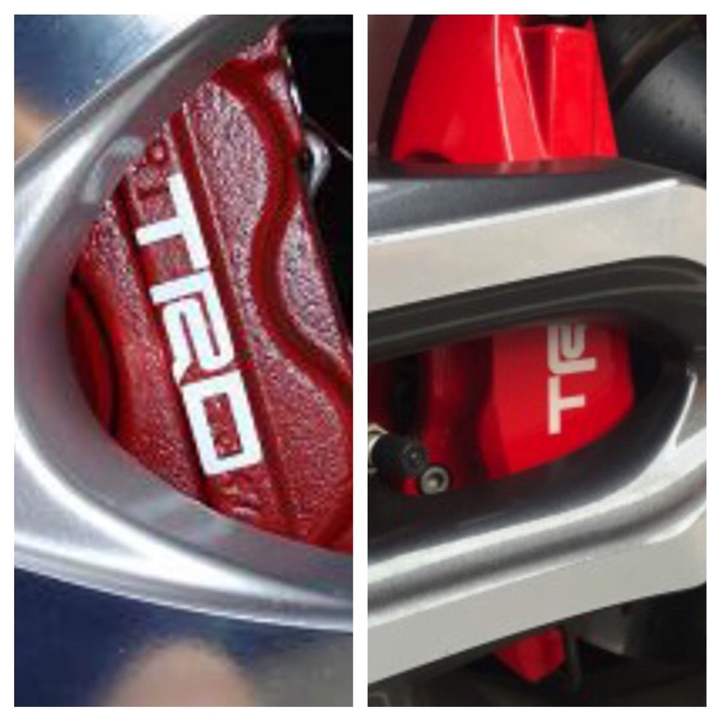 8pc Toyota TRD Brake Caliper Vinyl Sticker Decal Logo Graphic Emblem