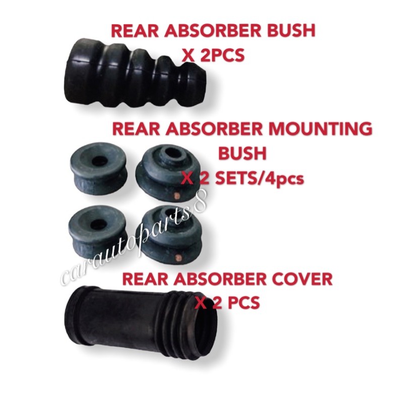 Proton Wira Waja Gen 2 Blm Persona Iriz Rear Absorber Bush Kit Set Shopee Malaysia