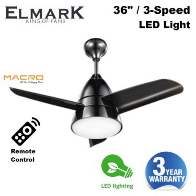 Best Seller Elmark 36 Inch Abs Blade Ceiling Fan Shopee Malaysia