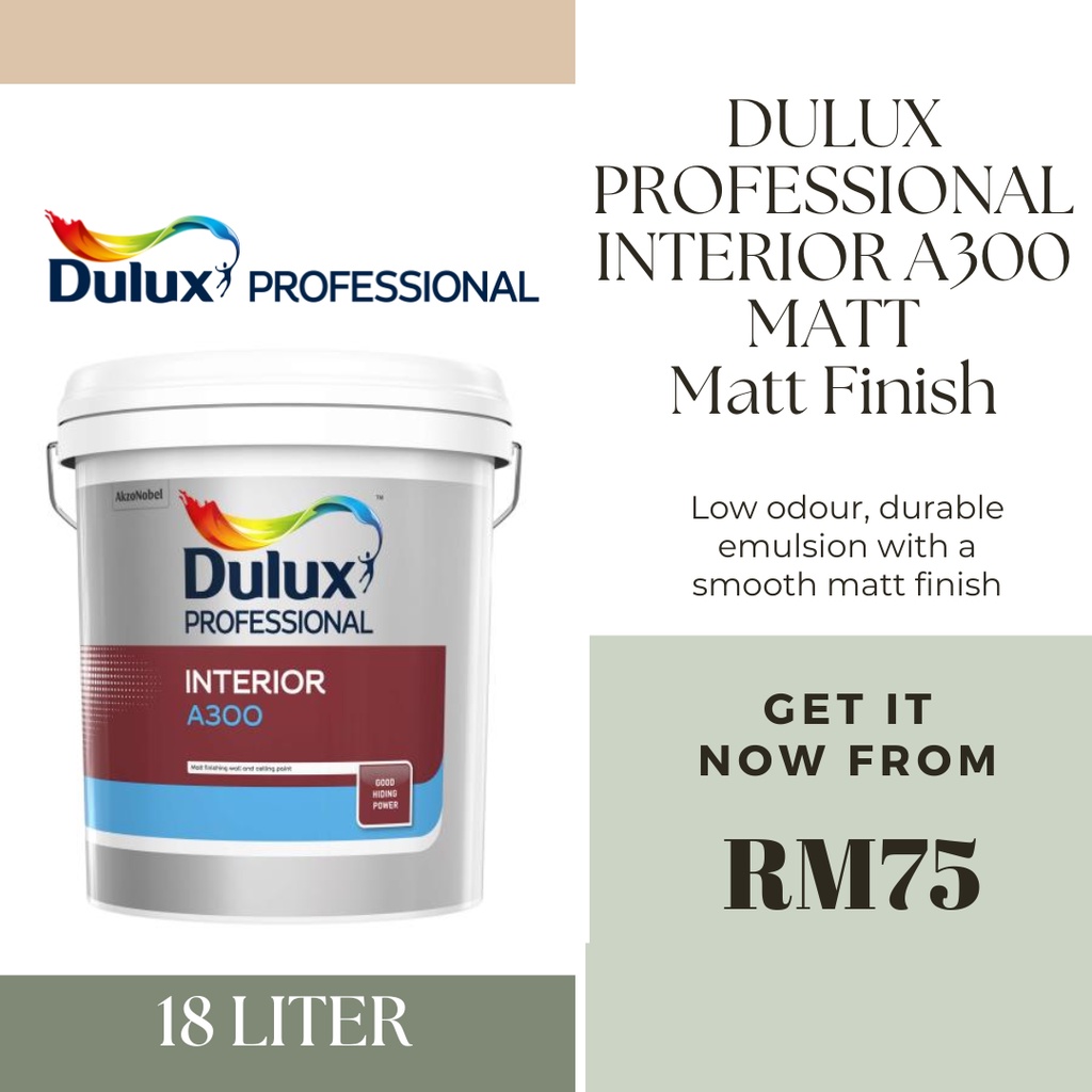 Dulux Professional INTERIOR A300 MATT 18L Maxilite Dulux ICI