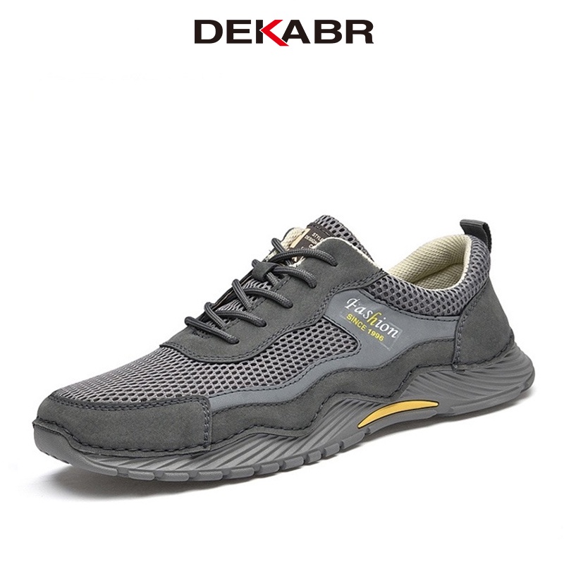 DEKABR Men Casual Shoes Comfortable Mesh Shoes Summer Breathable High  Quality Soft Wide Slip On Walking Shoes Men Tenis Size 46 | Shopee Malaysia