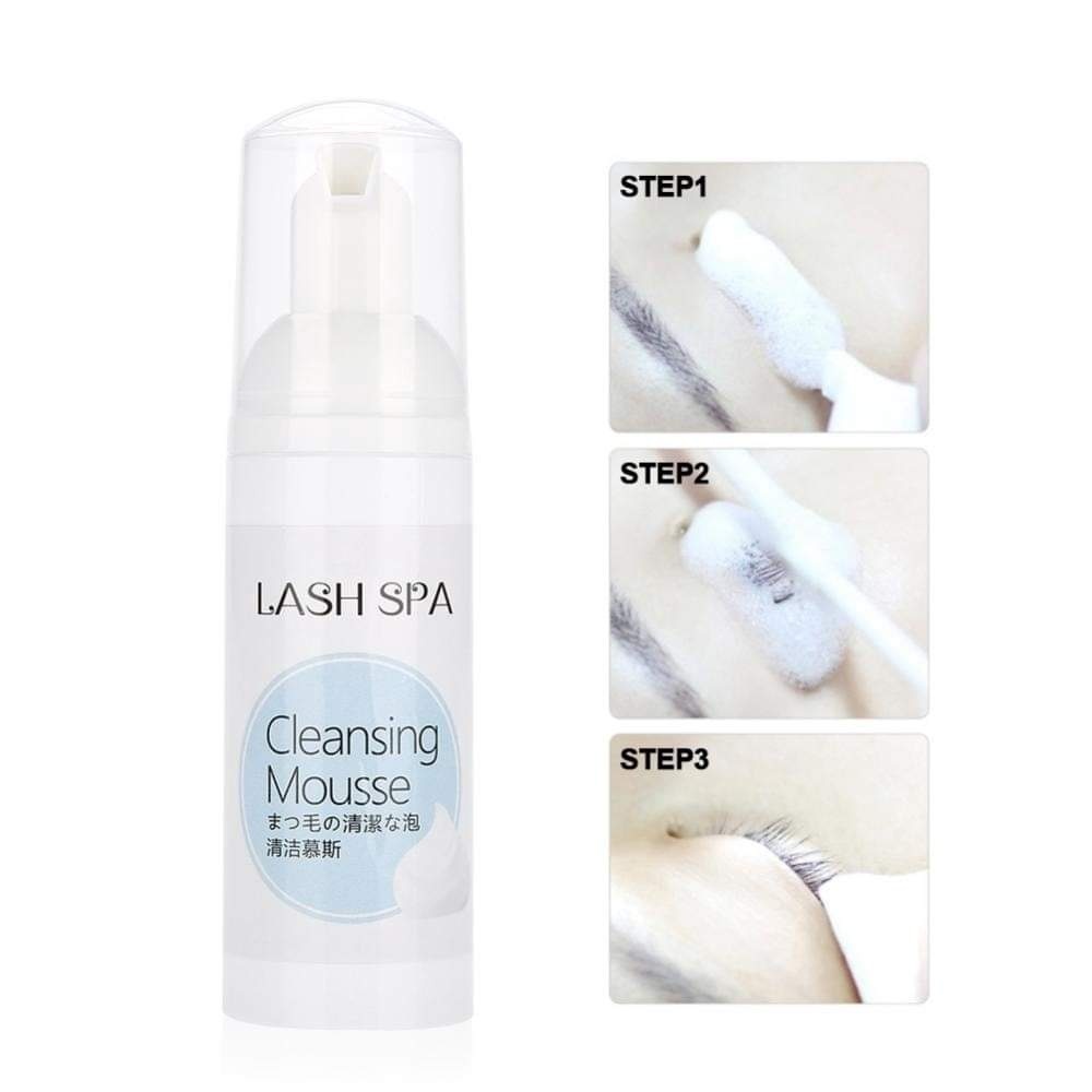 Lash Spa Cleaning Mousse Extension Foaming Cleanser Shampoo Foam ...