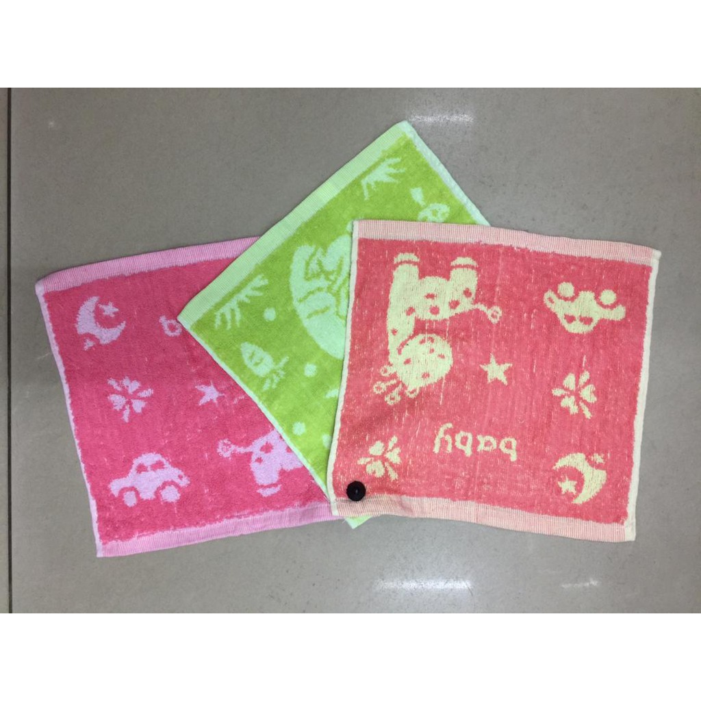 Ready Stock Baby Kids Cartoon Colourful Handkerchief Sapu Tangan Kanak Kanak