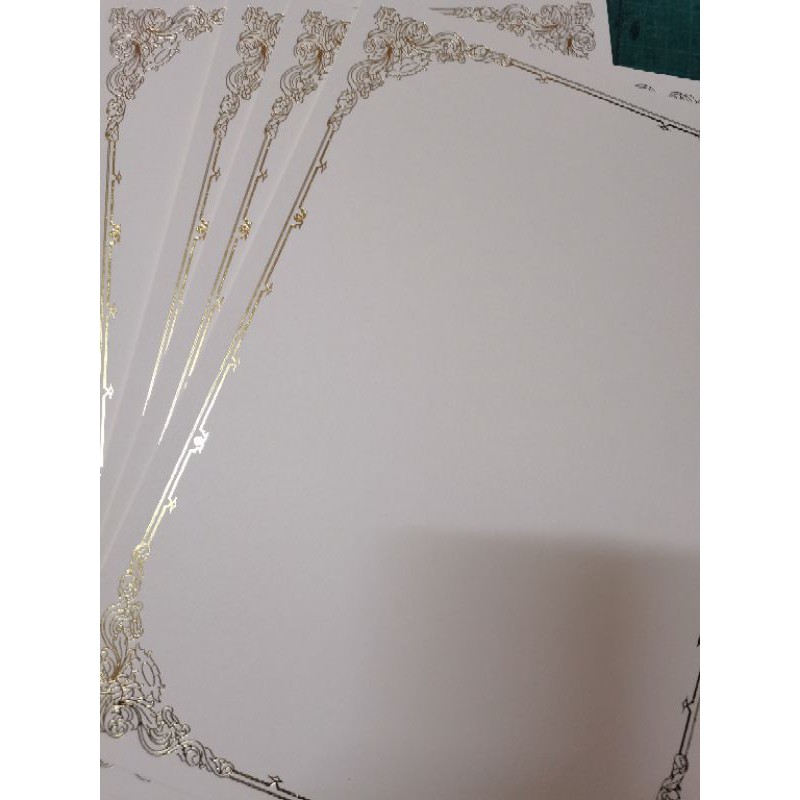 Random A4 Sijil Kosong Dengan Border Hot Stamping Certificate Shopee Malaysia