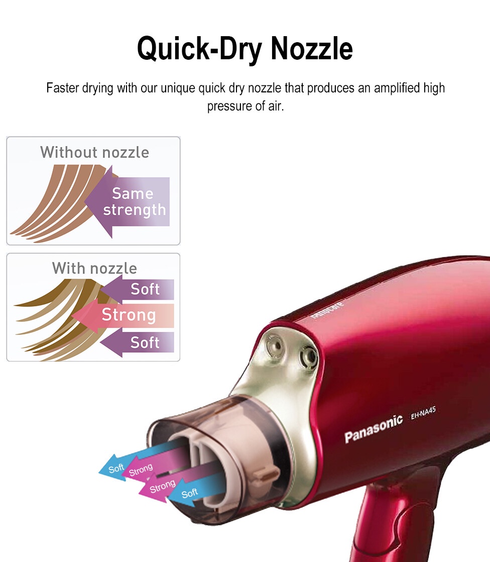 Panasonic Nanoe Hair Dryer 1600w Eh Na45 Platinum Ions Foldable Hair Dryer Shopee Malaysia 1423