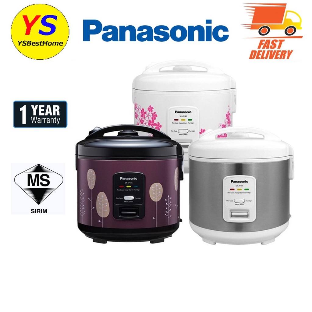 PANASONIC 1.8L JAR R/PORRIDGE COOKER SR-JP185 / Khind 1.8L Jar Rice Cooker RCJ188