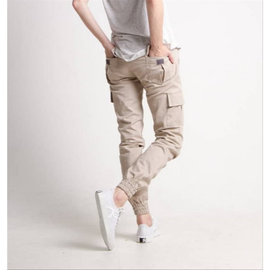 beige cargo joggers womens