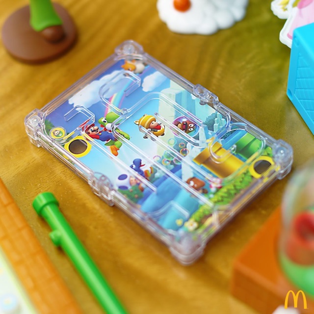 ☆ Super Mario Dual World Maze Game ☆ McDonald's Happy Meal Toy 