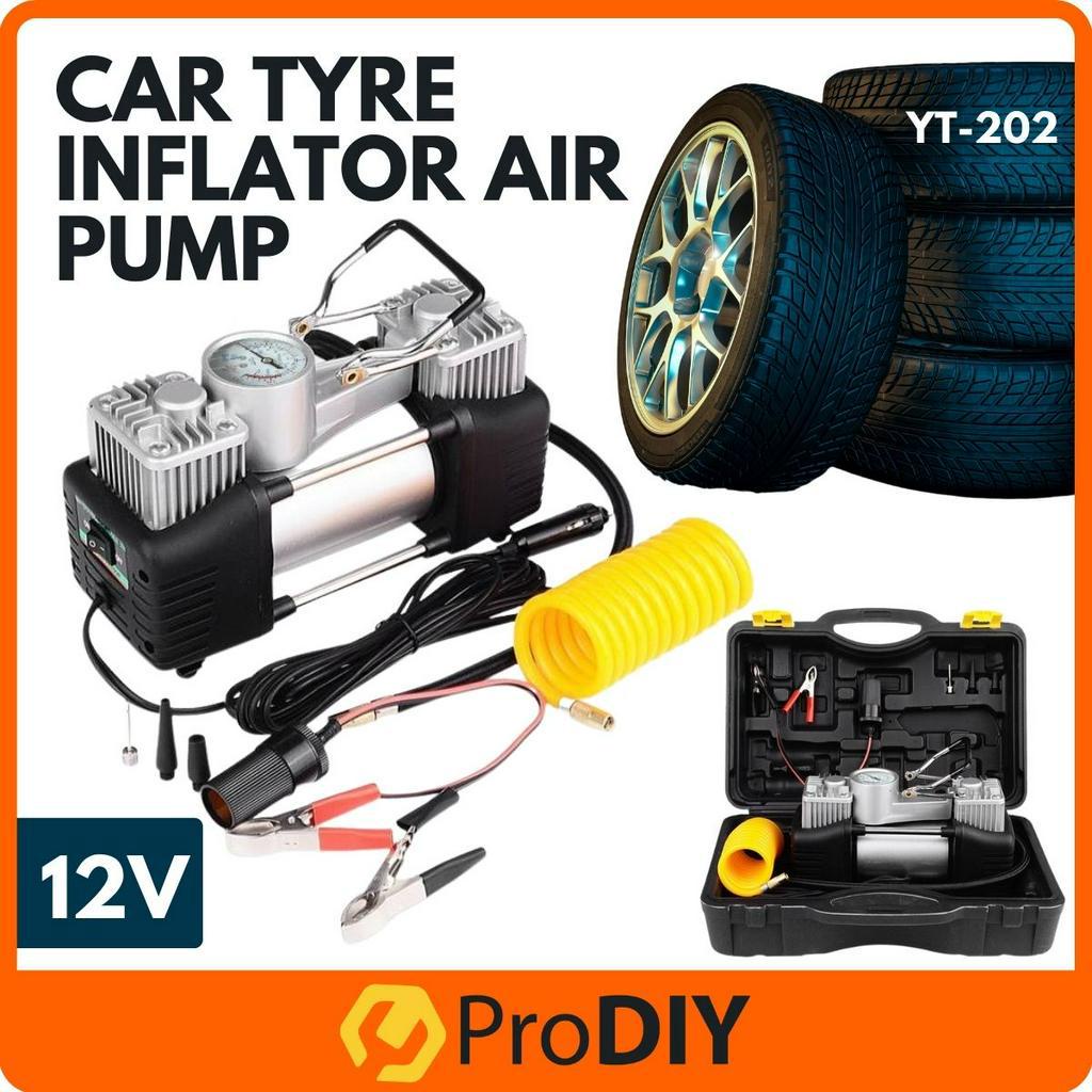 1104 / YT202 12V Double Cylinder Portable Car Tyre Inflator Air Pump