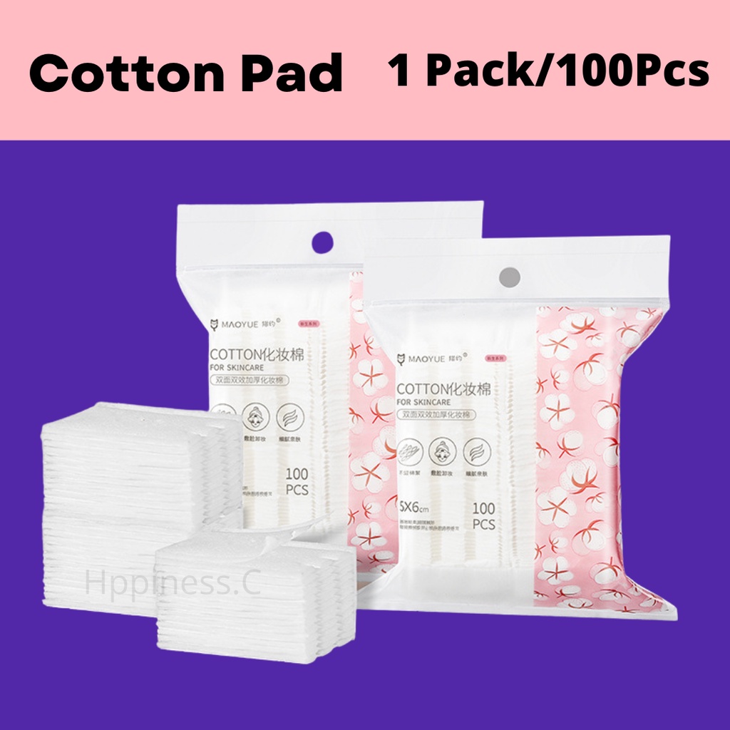 Facial Cotton Pads Makeup Remover Cotton Cosmetic Remover Wet Compress ...