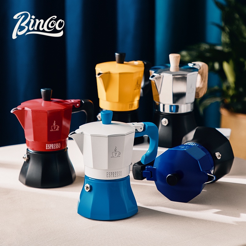 Bincoo Moka Pot Espresso Maker Coffee Pot Coffee Machine with Powder Ring