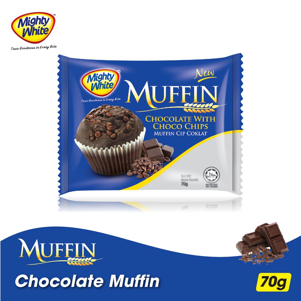 Mighty White Muffin Chocolate Chip (70g) Shopee Malaysia