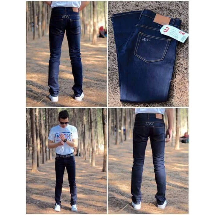 New Unq Seluar Jeans Lelaki Slimfit Bergetah Shopee Malaysia