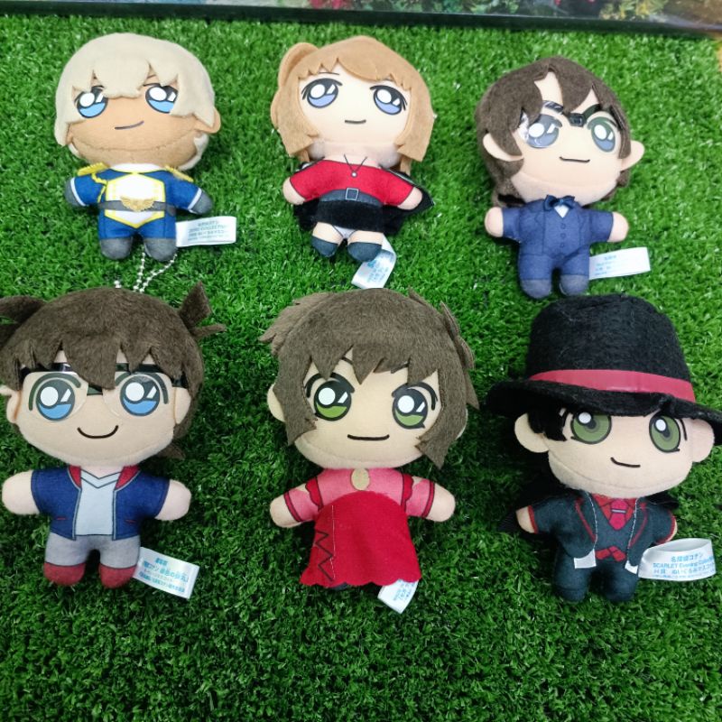 Sega Detective Conan Masumi Sera Shuichi Akai Rei Furuya Bourbon Shiho Miyano Sherry plush doll KEYCHAIN collection