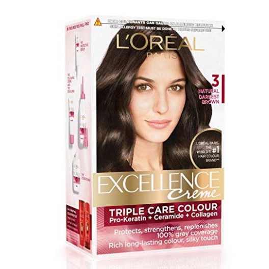 L Oreal Paris Excellence Crme 3 Natural Dark Brown