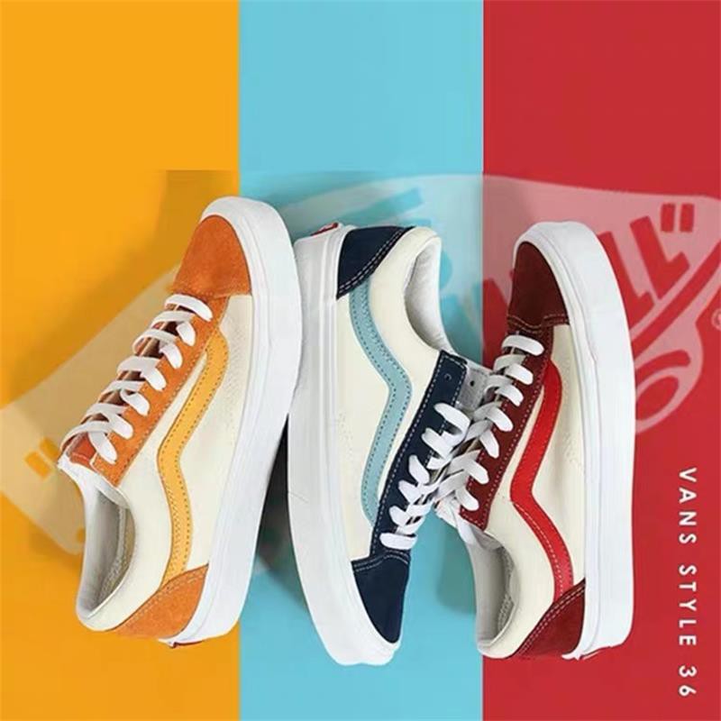 vans style 36 retro amberglow gold skate shoes
