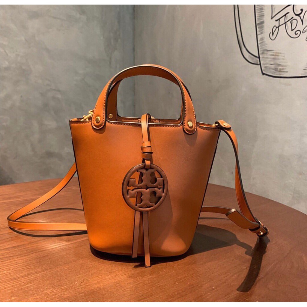 TORY BURCH Miller Mini Bucket Bag | Shopee Malaysia