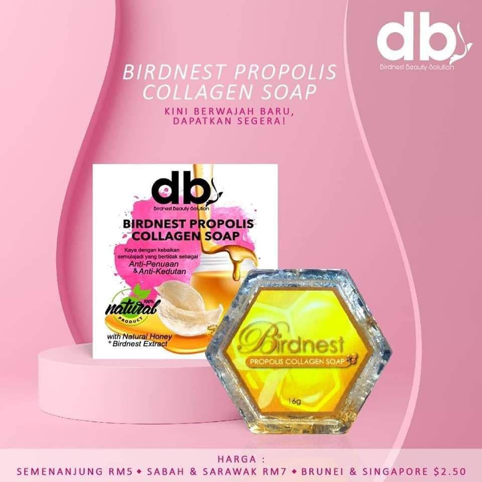 BIRDNEST PROPOLIS COLLAGEN SOAP - SABUN BIRDNEST