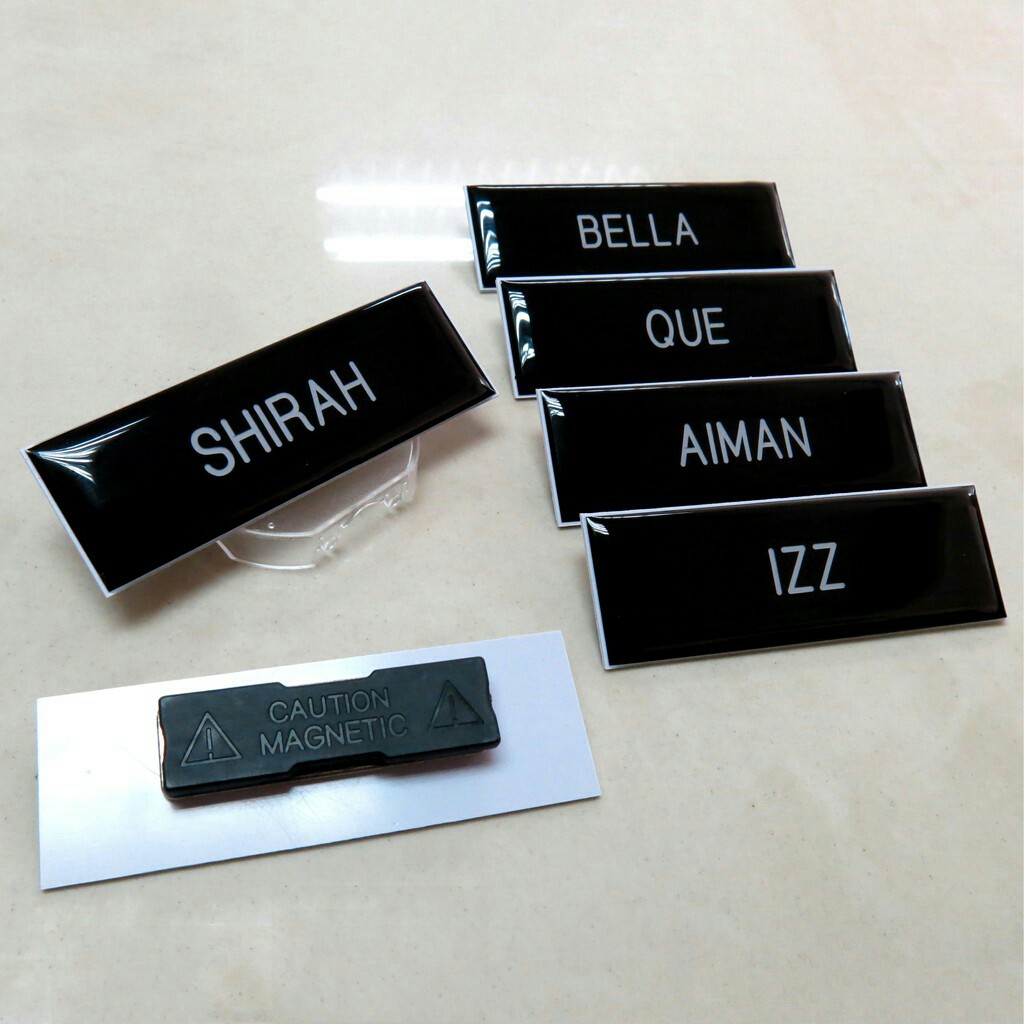 [Group Buy] Crystal Name Tag Magnet Epoxy Rumi only | Shopee Malaysia