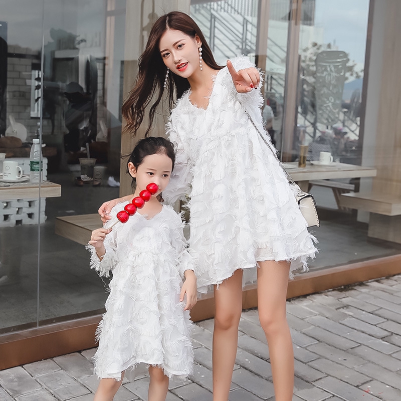 mommy and me white outfits