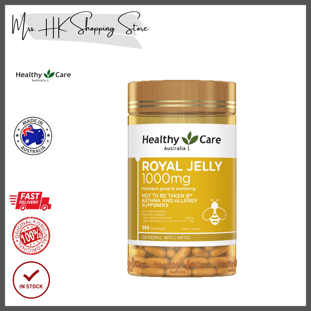 Healthy Care Royal Jelly 1000 365 Capsules Shopee Malaysia