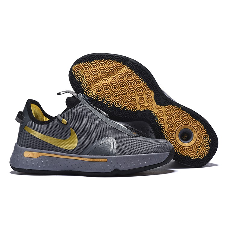 paul george shoes black and gold