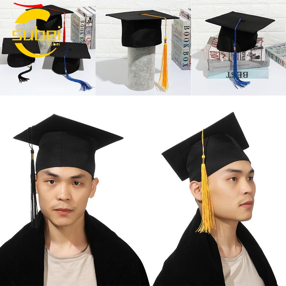 SUBEI Unisex Graduation Hat High School Happy Graduation Mortarboard Cap University Congrats Grad Graduation Season Degree Ceremony Party Supplies University Academic Hat