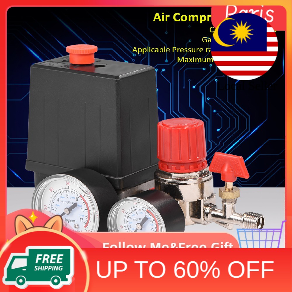 Premium Quality Power Up Your Air Compressor Our Pressure Switch Control Valve Regulator Gauge Local Seller - Image 4
