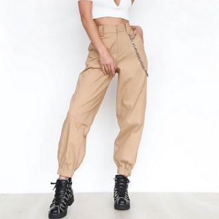 khaki pants with elastic bottoms