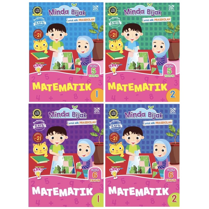 Buku Aktiviti Taska & Tadika Matematik Untuk Umur 5 & 6 Minda Bijak ...