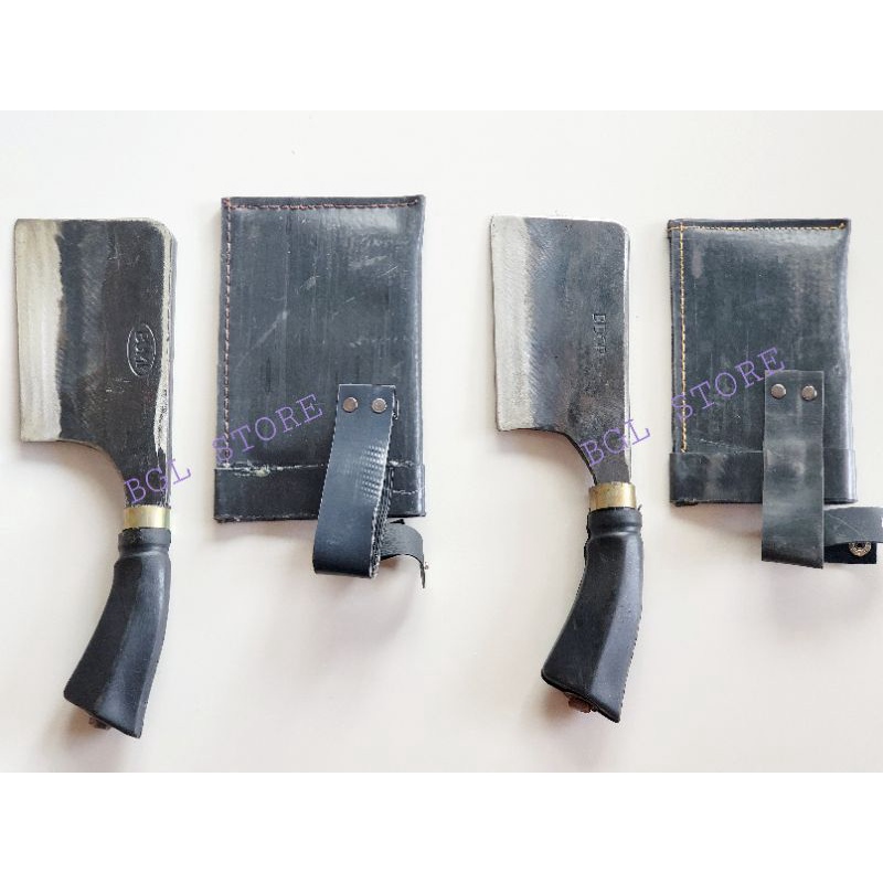 Heavy Duty Fish Bone Knife With Cover / Chopping Knife / Pisau Tulang