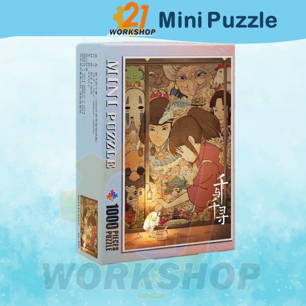Ready Stock 1000pcs Mini Puzzle Insane Level Challenge Focus Jigsaw Landscape Anime Art and Educational Toys
