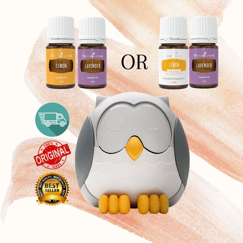 ORIGINAL Feather The Owl Diffuser Young Livings Lemon Lavender 5ml   49c03cfaeb42d52657180da9b9899c6c