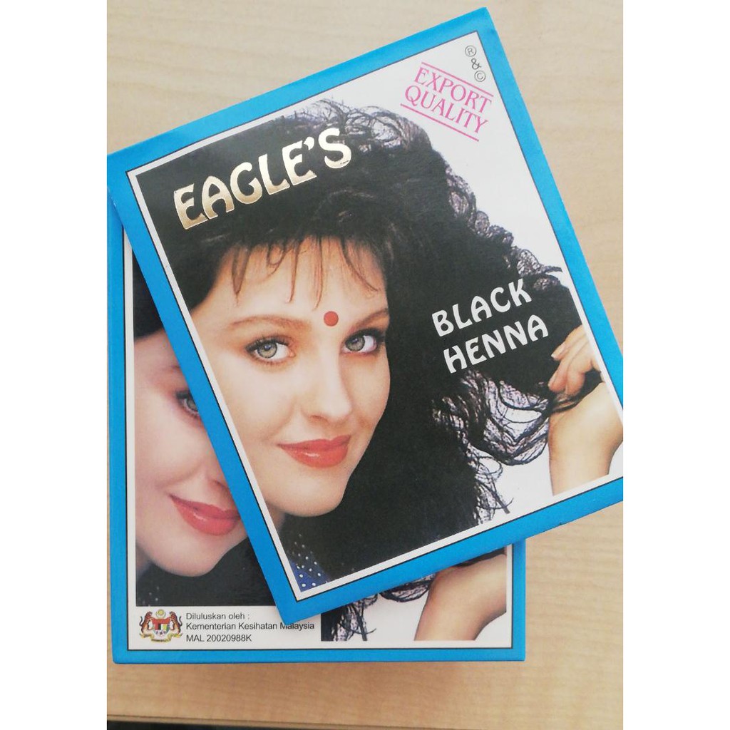 Eagle S Black Henna Traditional Diy Hair Care Dye 10g Nett Weight Original Export Quality From India Shopee Malaysia