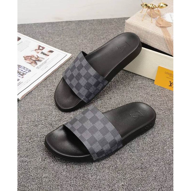 Louis Vuitton LV Slippers new Indoor home soft bottom Sandals Men and women shoes | Shopee Malaysia
