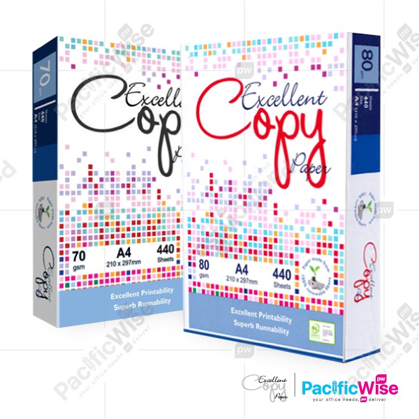 A4 Paper/Excellent Copy Paper/A4 Kertas 70gsm&80gsm/Copier Paper (440's