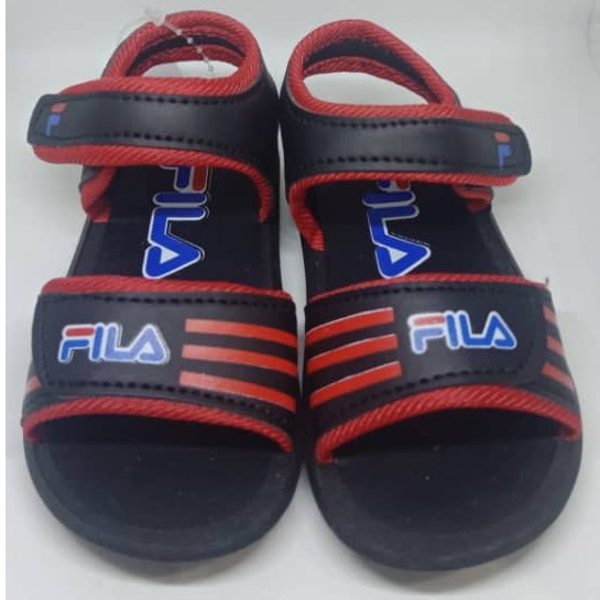 fila sandals kids red