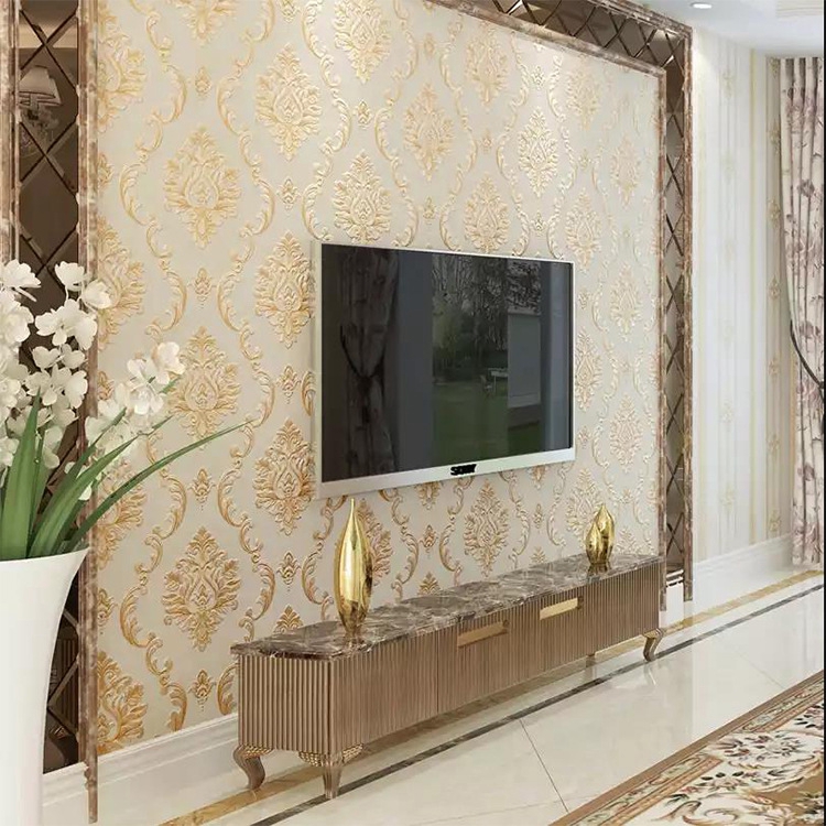 Oumi European Wallpaper Thick 4d Solid Texture Clear Wall Sticker For Bedroom Living Room 0 53 10m Shopee Malaysia