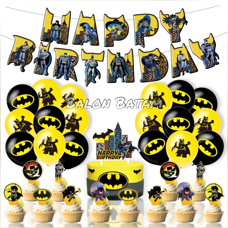 Batman Toppercake Balloon Package | Shopee Malaysia