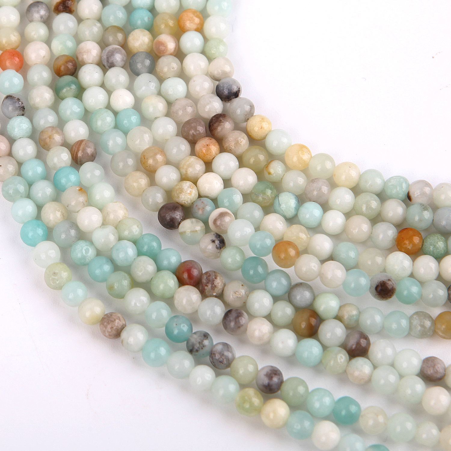 Natural Stone Amazonite Beads For Jewelry Making 4 6 8 10 12mm Perles